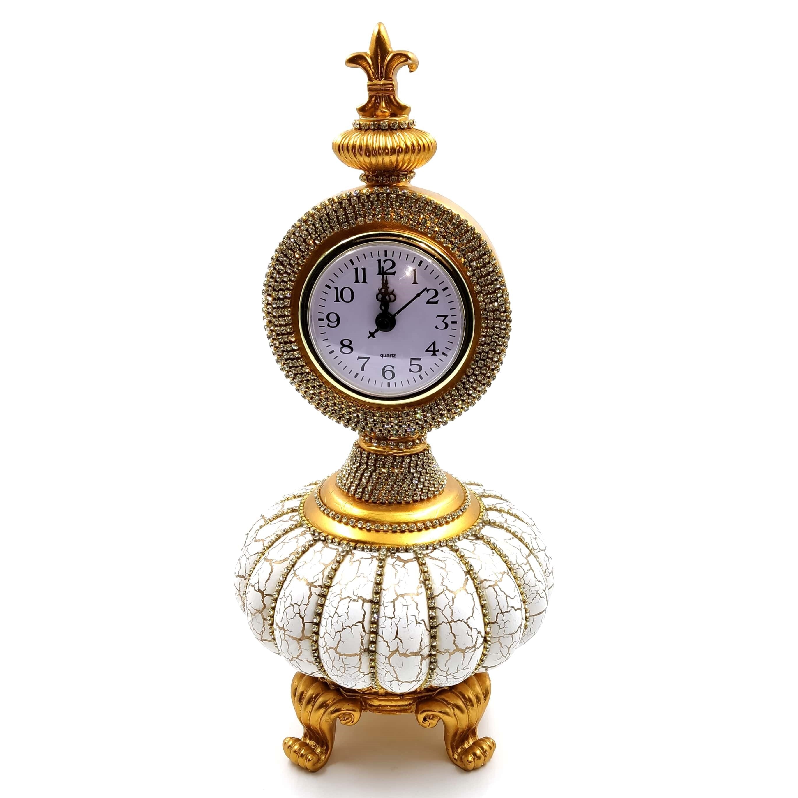 Islamic Frames , Desk Clock, Table Clocks, Decor, Objects, Crystal Silver, Arabic, business Gifts, Muslim Wedding, Tulip Secondary image