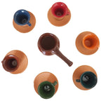 Authentic Handmade Turkish Coffee Cups Set Set in Espresso Clay Pottery Set of 6