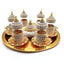 Authentic Handmade Swarovski Turkish Tea Coffee Serving Cup Glass Set