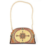 Fashion Girl Vintage Bohemian Woven Women Retro Weave Feather Tassel Flip Cover Crossbody Bag Shoulder Bag