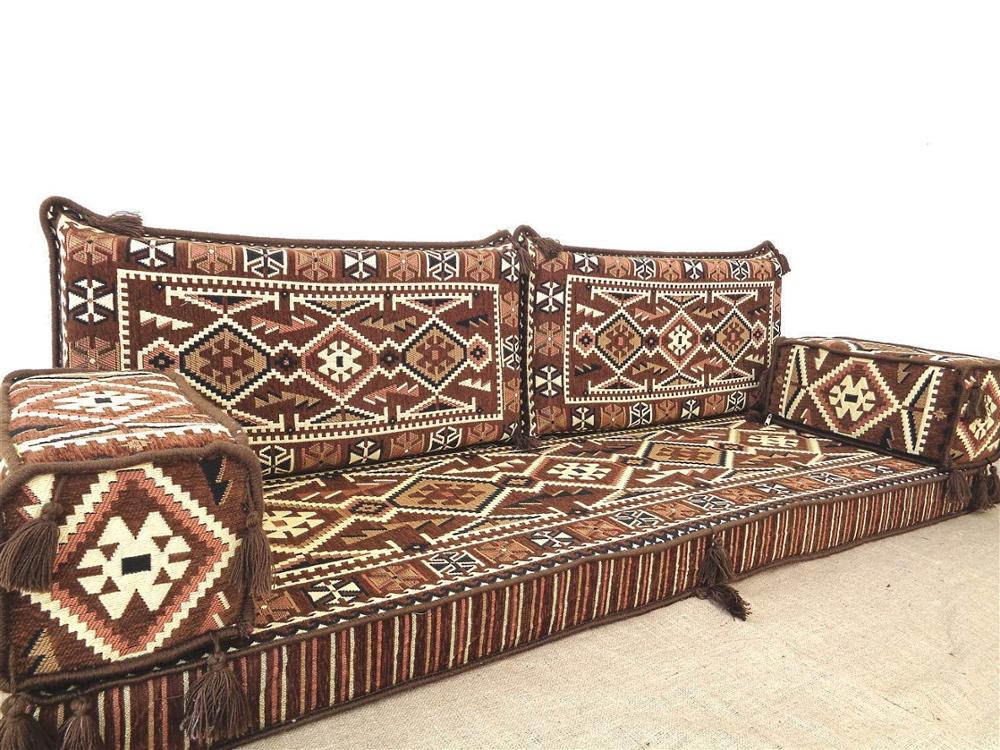 Arabic Floor Seating Sofa Arabic Majlis Seating Pillowcases Cushion Hookah Lounge Sofa English Seating Set Secondary image