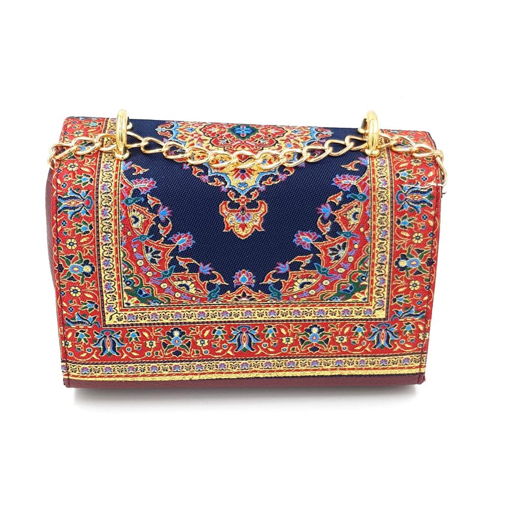 Fashion Girl Vintage Bohemian Woven Women Retro Weave Feather Tassel Flip Cover Crossbody Bag Shoulder Bag