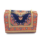 Fashion Girl Vintage Bohemian Woven Women Retro Weave Feather Tassel Flip Cover Crossbody Bag Shoulder Bag