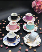 ACAR Turkish High Quality Porcelain Coffee Cups and Saucers Set Ceramic Coffee Mugs Best for Home Decoration Demistasse Coffee Set