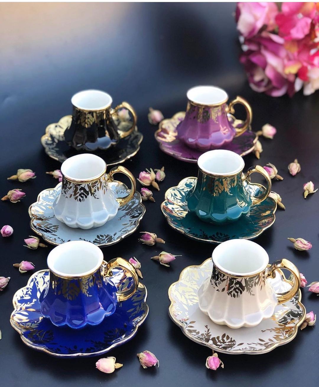 ACAR Turkish First Class Porcelain Coffee Cups and Saucers Set Ceramic Coffee Mugs Best for Home Decoration Demistasse Coffee Set Secondary image