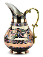 Athentic Copper Turkish Water Pitcher Erzincan Hand Hammered Model Juice Jug Pure 2 Lt (70 floz)